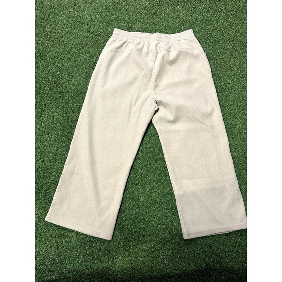 Halara Pants Womens XL Petite Beige Corduroy Wide Leg Classic Stretch Pull On‎ - Picture 5 of 5